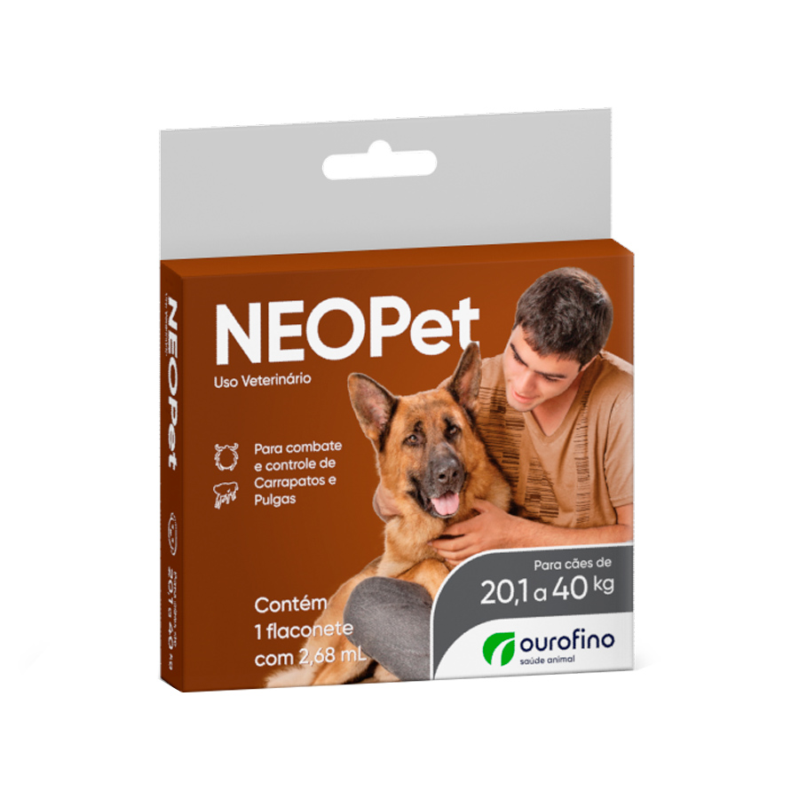 Neopet Antipulgas e Carrapatos Cães 20 a 40kg