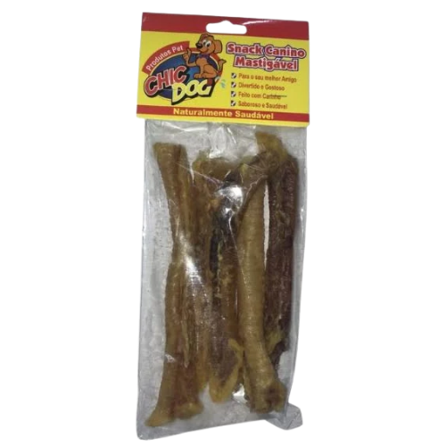 Traqueia Bovina Natural Chic Dog 800g